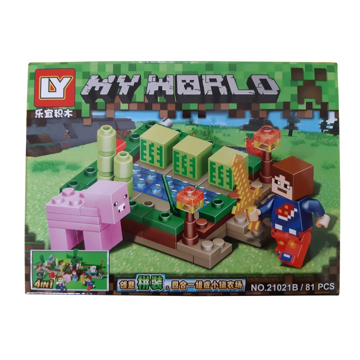 Set de 81 piese lego Minecraft - My World