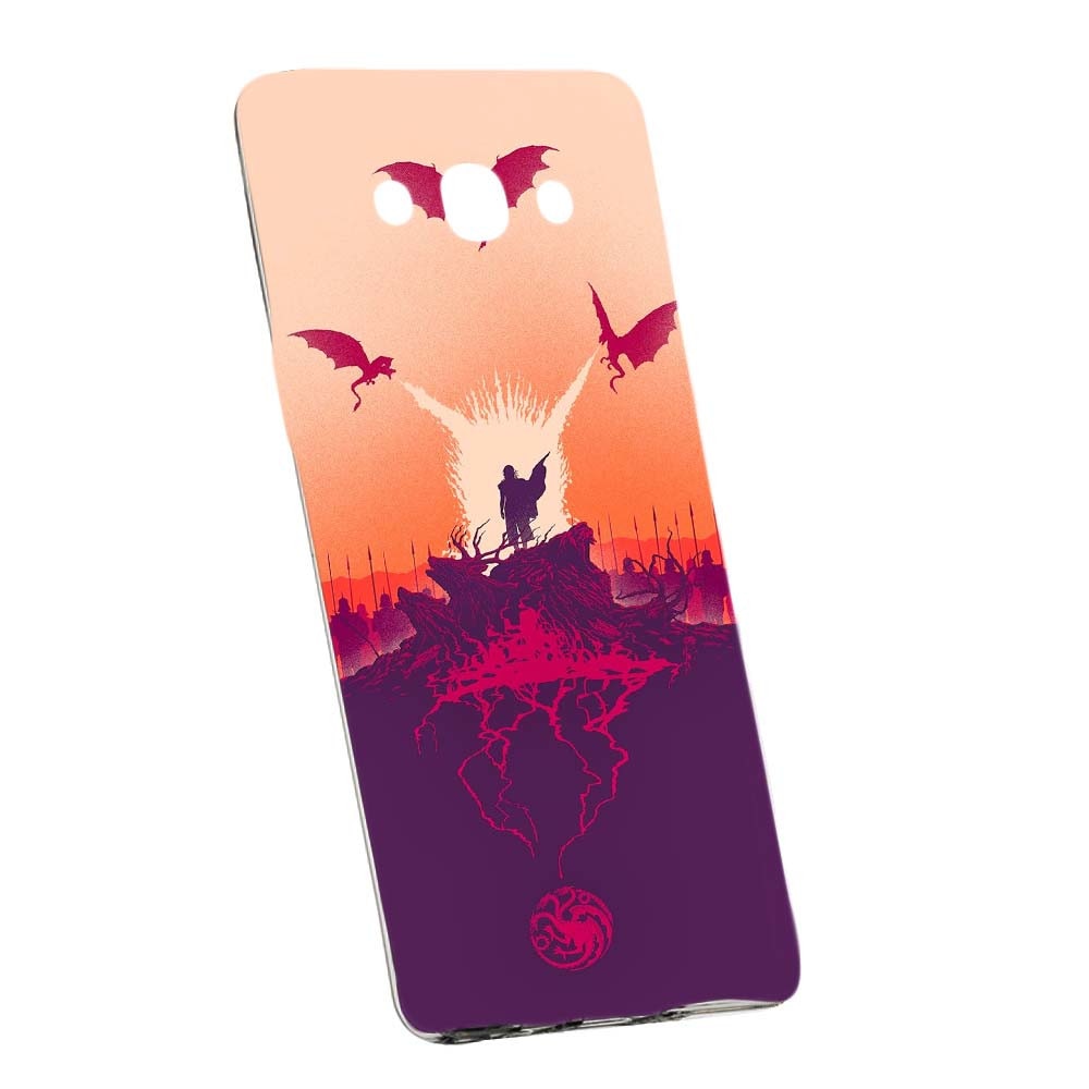 Husa de protectie Game of Thrones pentru Samsung Galaxy J3 2016, rezistenta la uzura, anti-alunecare, din silicon Premium, 195