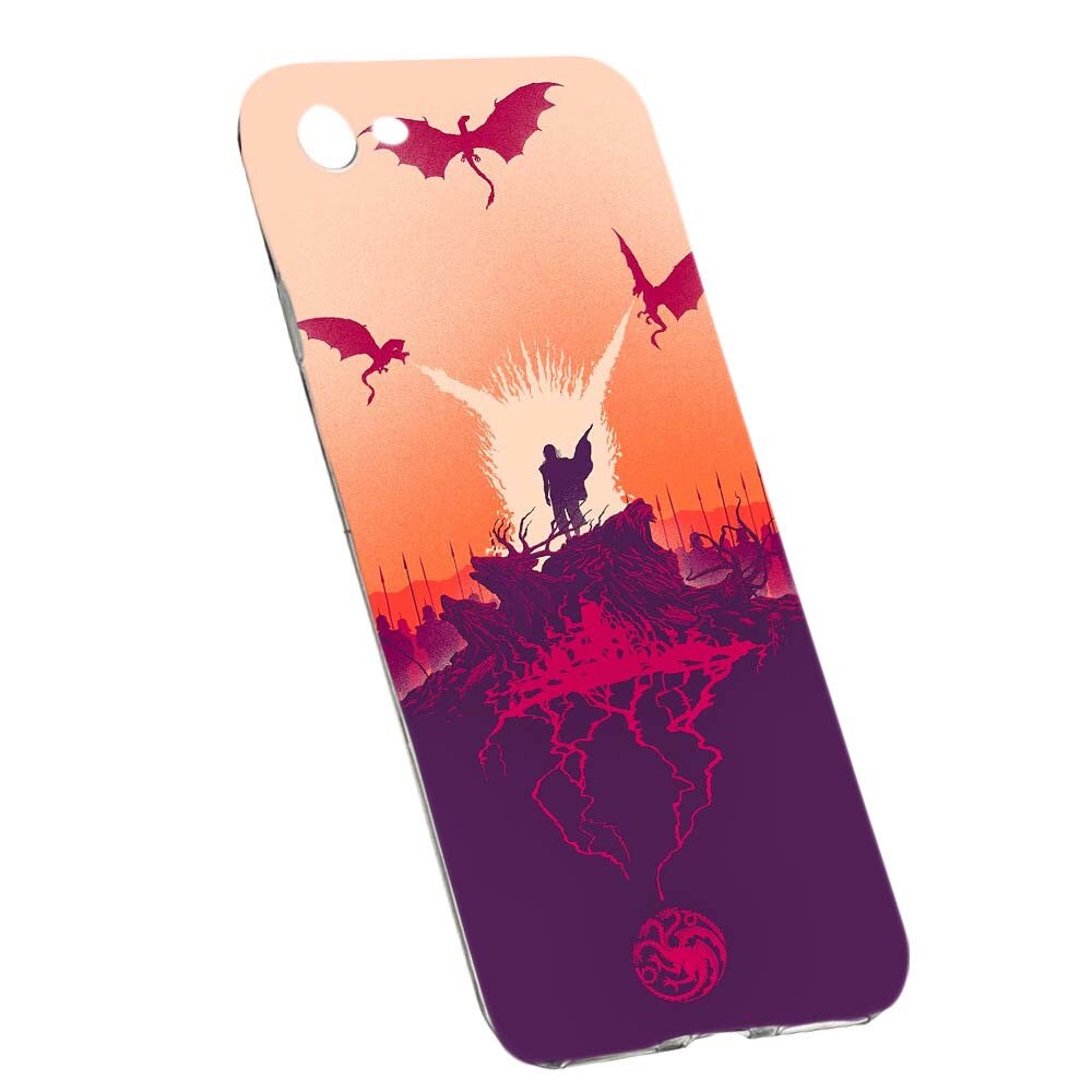 Husa de protectie Game of Thrones pentru Apple iPhone 6/6S, rezistenta la uzura, anti-alunecare, din silicon Premium, 195