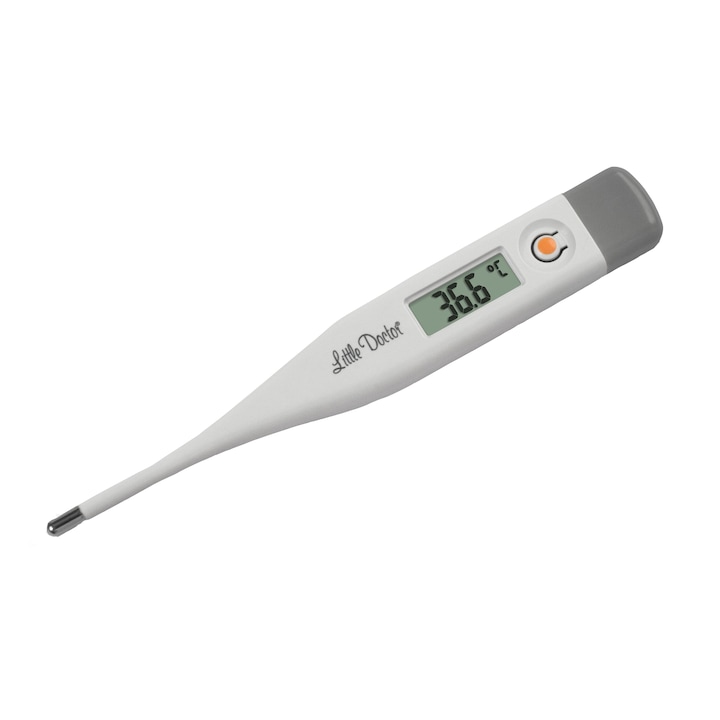 Termometru digital Little Doctor LD 300, indicator sonor, Display LCD, Alb