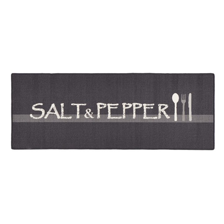 Covor Bucatarie Modern & Geometric Loop, Gri, 67x180, C476-471616