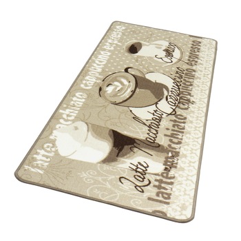 Covor Bucatarie Modern & Geometric Loop, Bej, 67x180, C476-471633 Covor Bucatarie Modern & Geometric Loop, Bej, 67x180, C476-471633