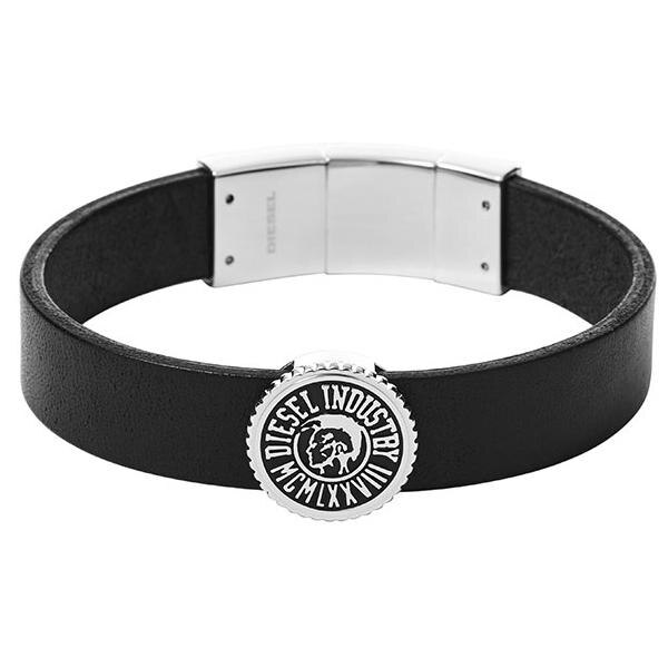 Bratara Diesel Vintage Coin DX0886040, Argintiu, Negru