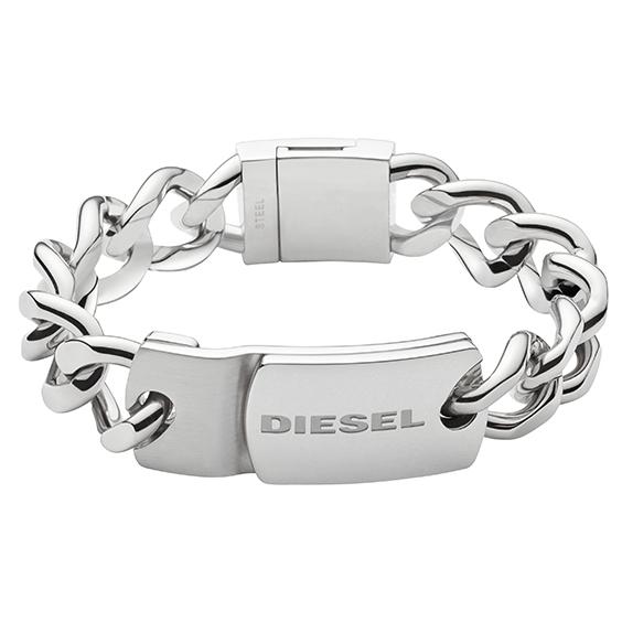 Bratara Diesel Staked DX0967040, Argintiu