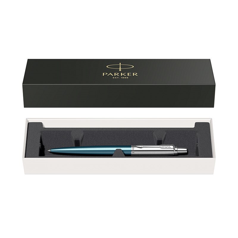 Pix Parker Jotter Royal Waterloo Blue CT, albastru cu accesorii cromate