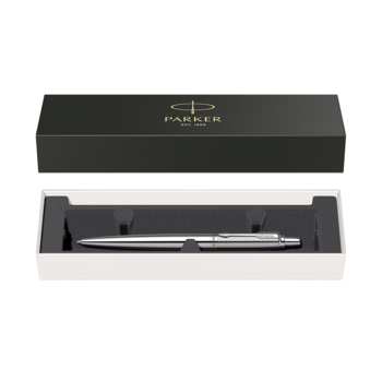 Pix Parker Jotter Royal Premium argintiu satinat cu accesorii cromate Pix Parker Jotter Royal Premium argintiu satinat cu accesorii cromate