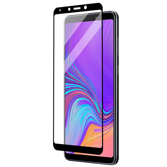 Folie sticla securizata Full Cover Full Glue pentru Samsung Galaxy A9 (2018), Negru