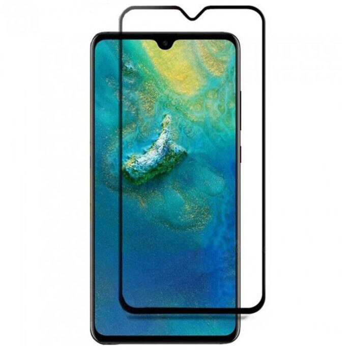 Folie sticla securizata Full Cover Full Glue pentru Huawei Mate 20, Negru