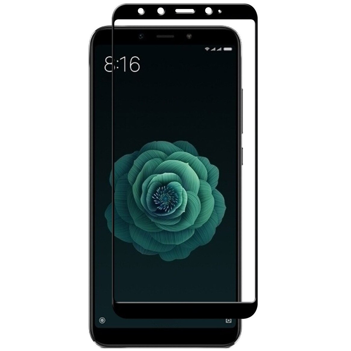 Folie sticla securizata Full Cover Full Glue pentru Xiaomi Mi A2, Negru