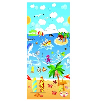 Covor interactiv pentru copii IDL My Summer Beach 2019, DIMENSIUNI: 200 x 180 x 0.5 cm, Stimuleaza simturile, invata si incurajeaza jocul creativ, Culori vii cu printuri de poveste, Asigura o izolare termica excelenta, Albastru Covor interactiv pentru copii IDL My Summer Beach 2019, DIMENSIUNI: 200 x 180 x 0.5 cm, Stimuleaza simturile, invata si incurajeaza jocul creativ, Culori vii cu printuri de poveste, Asigura o izolare termica excelenta, Albastru