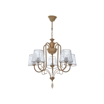 Lustra EL 1766/5 YG, Crema, 5xE27 Lustra EL 1766/5 YG, Crema, 5xE27