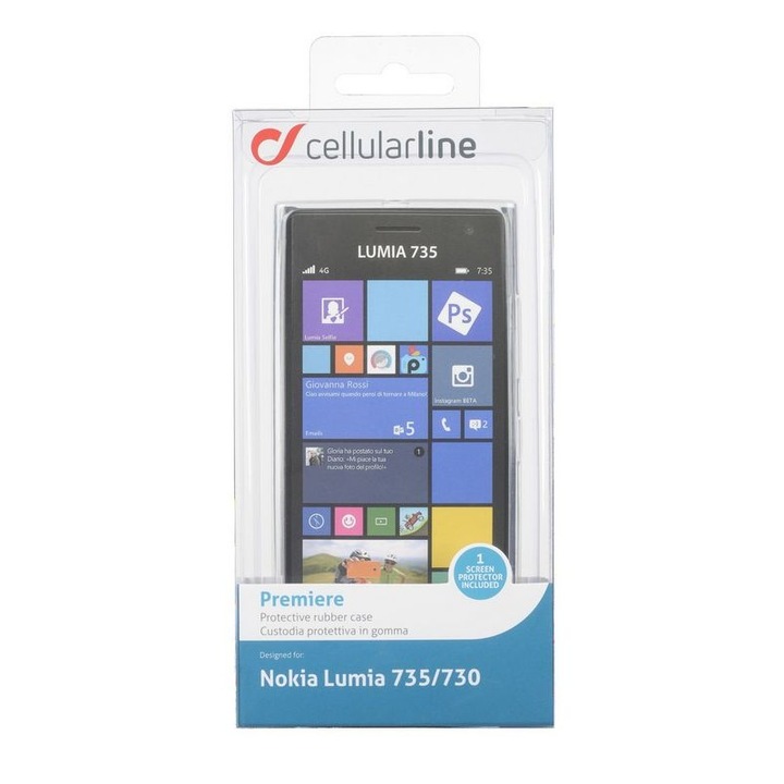 Калъф за телефон Cellular Line Premiere, за Nokia Lumia 735