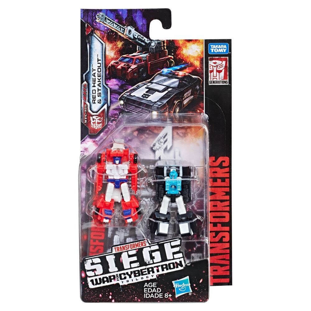 Figurina Transformers Generations War for Cybertron: Red Heat & Stakeout 4 cm