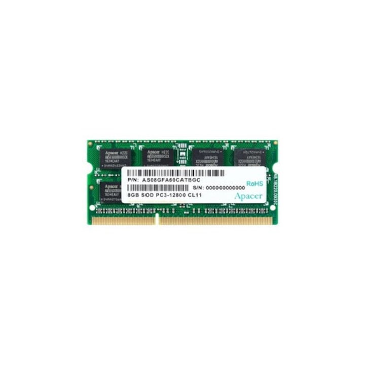 Apacer DDR3 8GB 1600MHz CL11 SODIMM 1.5V memória