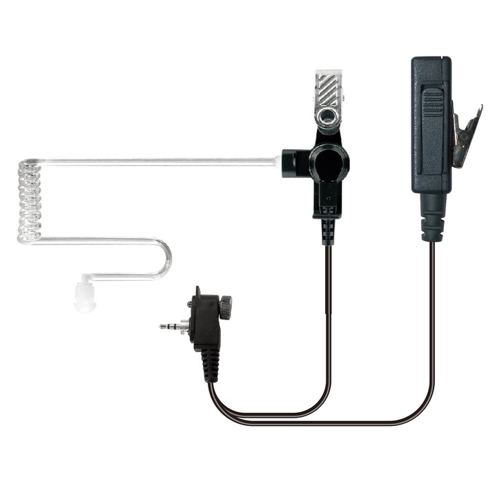 Casti IM-8071-M6 cu tub acustic, pentru statie emisie Motorola Tetra MTH800, conductor de unda transparent