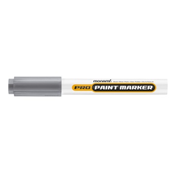 Marker cu vopsea Monami Pro Paint varf rotund de 2mm argintiu Marker cu vopsea Monami Pro Paint varf rotund de 2mm argintiu