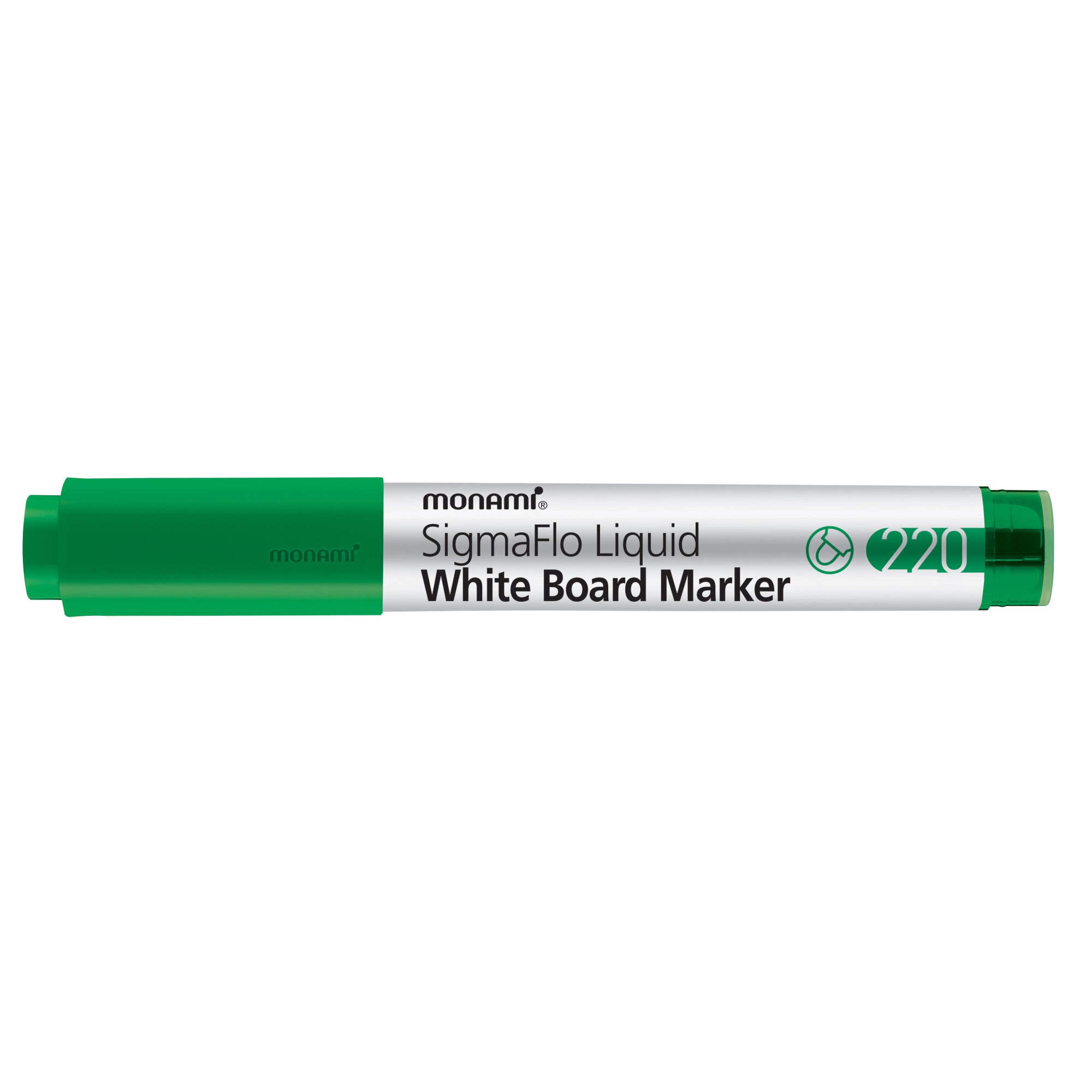 Marker whiteboard Monami SigmaFlo varf rotund de 2mm verde