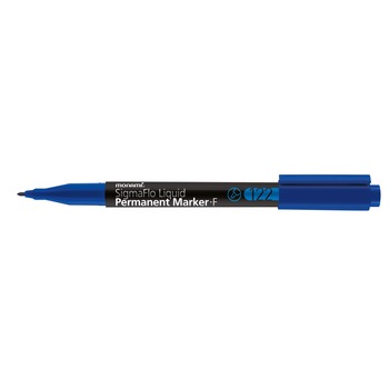 Marker permanent Monami SigmaFlo varf rotund de 1 mm albastru Marker permanent Monami SigmaFlo varf rotund de 1 mm albastru