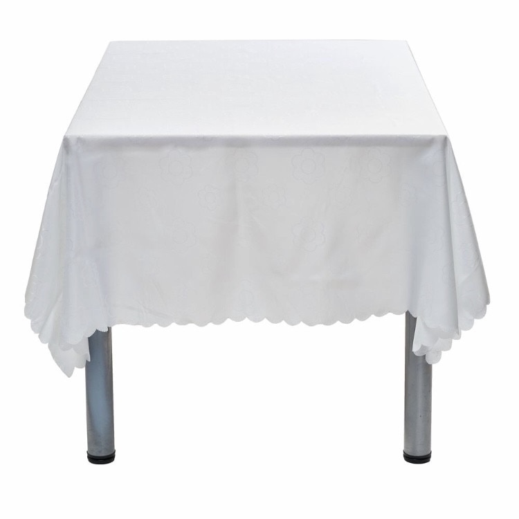 Fata de masa Ronna, culoare Alba, dimensiune 150 cm x220 cm