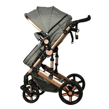 Carucior 2 in 1 reversibil X2 Crocodile Grey Gold 0 36 luni Carucior 2 in 1 reversibil X2 Crocodile Grey Gold 0 36 luni