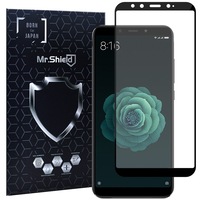 folie sticla mrshield xiaomi mi a2 protectie profesionala ecran 3d full cover- negru imagen 50_0_
0