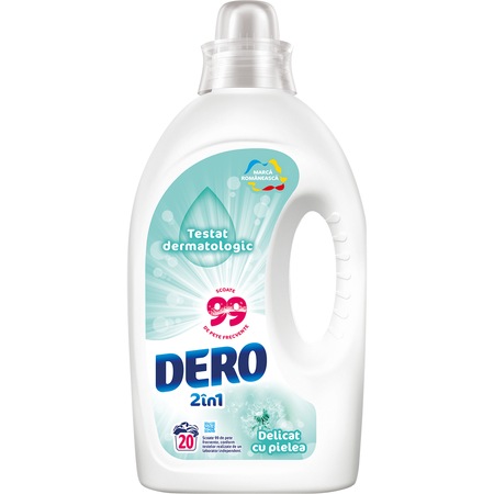 Detergent Lichid 20 Spalari Delicat Cu Pielea 1l Dero Emag Ro