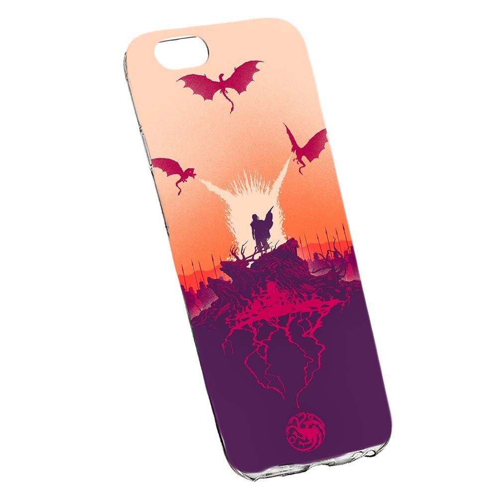 Husa de protectie Game of Thrones pentru Apple iPhone 7 Plus /8 Plus, rezistenta la uzura, anti-alunecare, din silicon Premium, 195