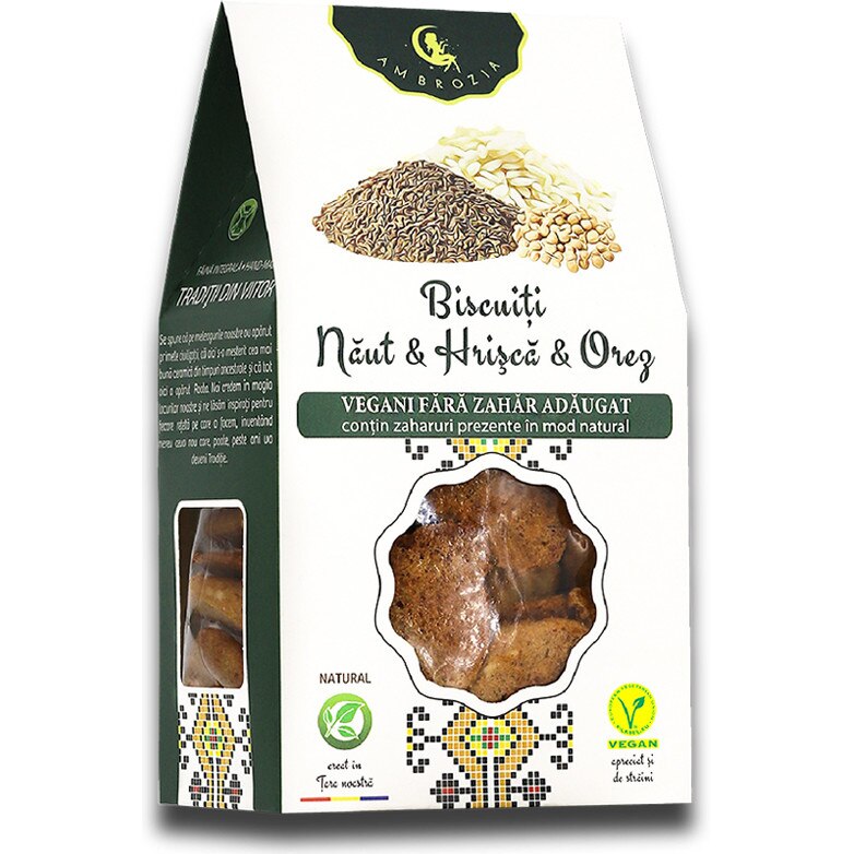 Biscuiti Naut & Hrisca & Orez, Ambrozia, 150 g