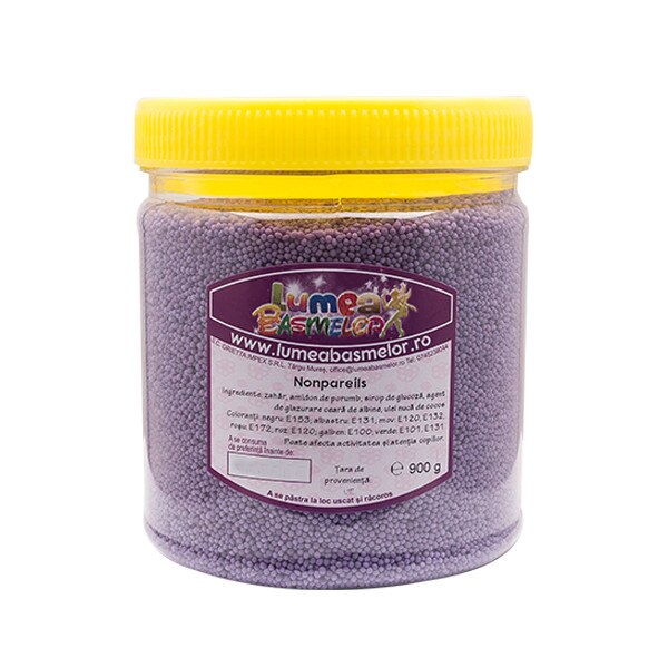 Nonpareils mov, 1mm, 950g - Lumea Basmelor