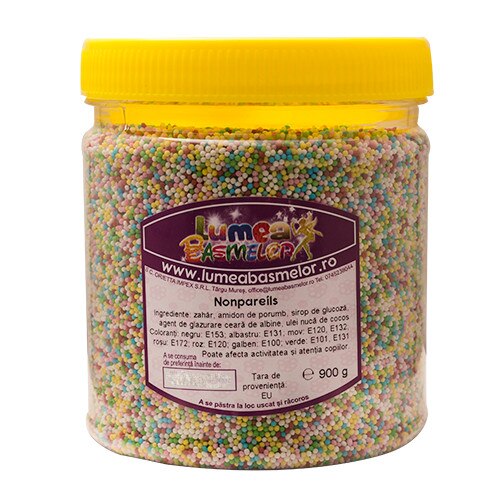 Nonpareils multicolor, 1mm, 950g - Lumea Basmelor