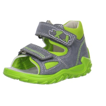 Sandale baieti Superfit, Gri, Verde Sandale baieti Superfit, Gri, Verde