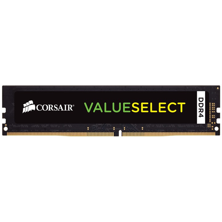 Памет Corsair Value Select, 8GB DIMM, DDR4, 2133 MHz, CL 15, 1.2V, Black