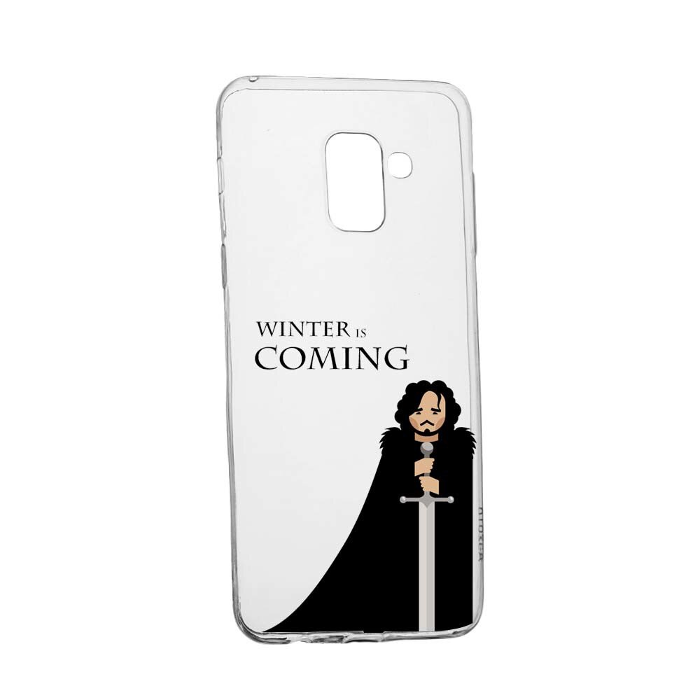 Husa de protectie Game of Thrones pentru Samsung Galaxy Galaxy A6 Plus / J8 2018, rezistenta la uzura, anti-alunecare, din silicon Premium, 196