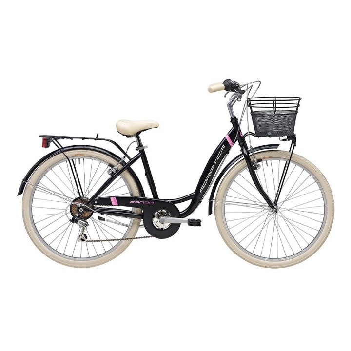 Bicicleta Adriatica Panda 26 Lady 6V Neagra Mat 42 cm