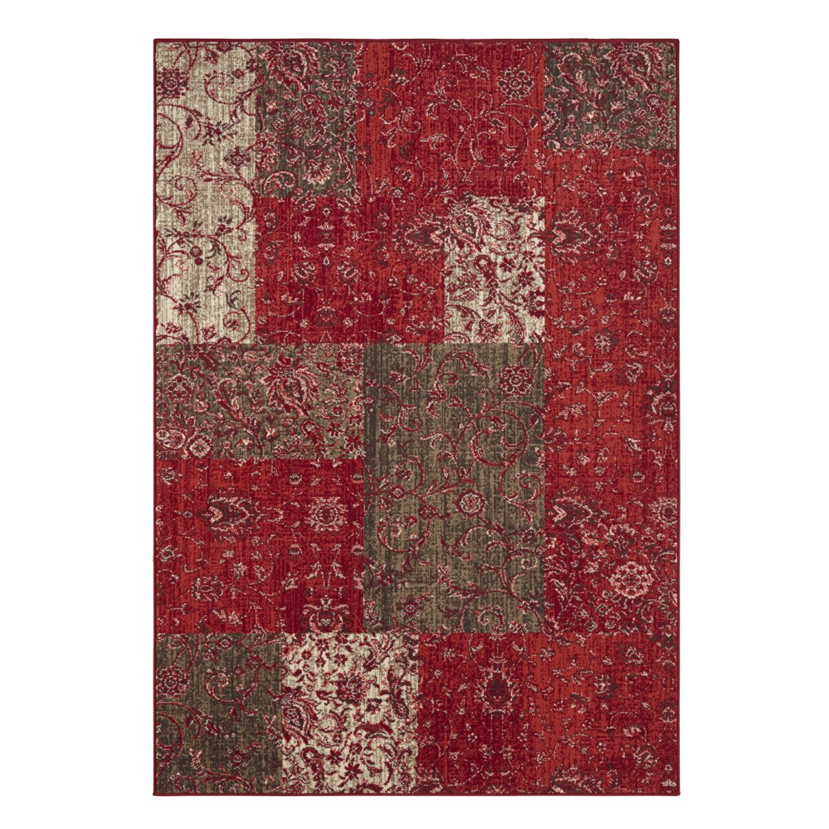 Covor Patchwork Celebration, Rosu, 160x230, C02-470418