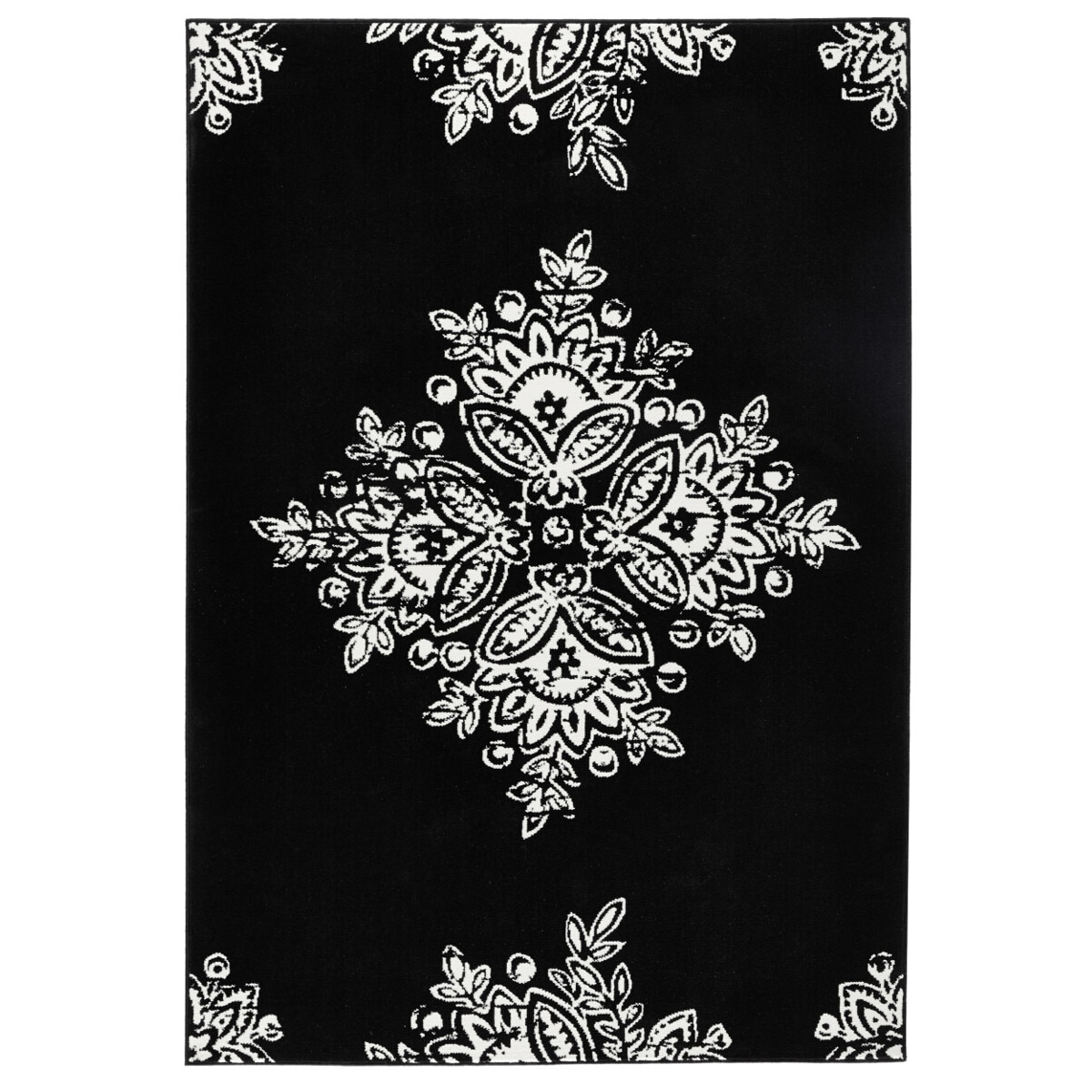 Covor Oriental & Clasic Gloria, Negru, 80x150, C04-471302