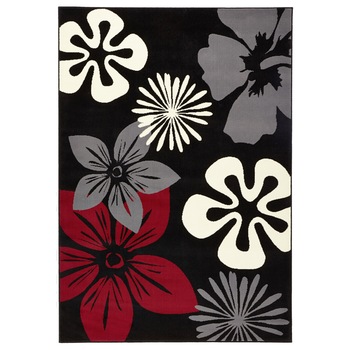 Covor Floral Gloria, Negru, 200x290, C15-471327 Covor Floral Gloria, Negru, 200x290, C15-471327