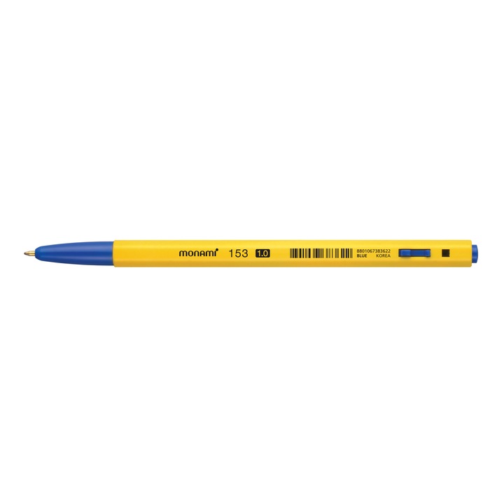 Pix cu mecanism Monami BP 153 varf 1 mm culoare scriere albastru
