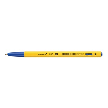 Pix cu mecanism Monami BP 153 varf 1 mm culoare scriere albastru Pix cu mecanism Monami BP 153 varf 1 mm culoare scriere albastru