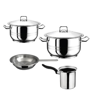 Set 2 oale cu tigaie 5 piese inductie ibric 500ml HASCEVHER GASTRO Set 2 oale cu tigaie 5 piese inductie ibric 500ml HASCEVHER GASTRO