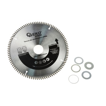 Disc pentru aluminiu cu reductoare 200/25x100Tx32mm, Geko G78100 Disc pentru aluminiu cu reductoare 200/25x100Tx32mm, Geko G78100