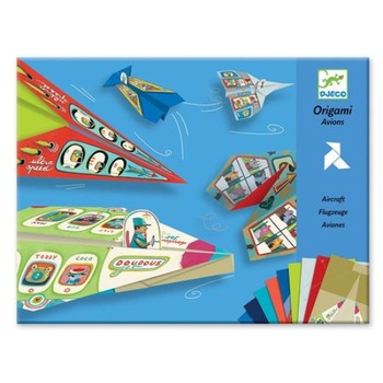 Joc creativ origami avioane, Djeco Joc creativ origami avioane, Djeco
