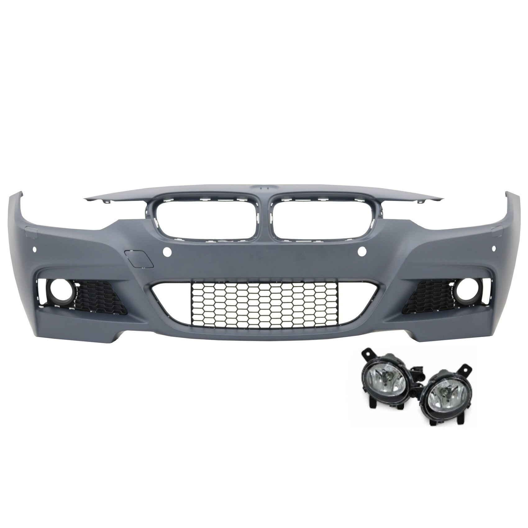 Bara Fata compatibil cu BMW Seria 3 F30 F31 (2011-up) M-Technik Design cu Proiectoare de Ceata