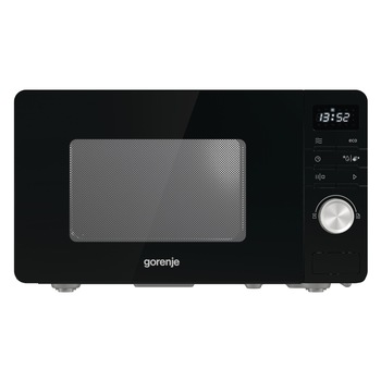 Cuptor cu microunde Gorenje MO20A3B, Capacitate 20 L, Putere 800 W, Comenzi Electronice, Display, 11 Programe Preinstalate, Negru Cuptor cu microunde Gorenje MO20A3B, Capacitate 20 L, Putere 800 W, Comenzi Electronice, Display, 11 Programe Preinstalate, Negru