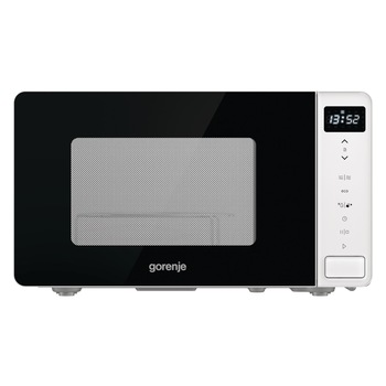 Cuptor cu microunde Gorenje MO20S4W, 20L, 5 niveluri, TouchControl, 800W, Grill, display LED, AquaClean, Alb