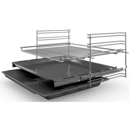 Cuptor incorporabil Bosch HBF154ES0, Electric, 66L, Autocuratare catalitica, Grill, Clasa A, inox