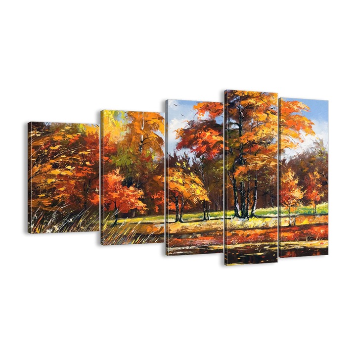 Tablou Canvas, 150x100 cm, Iazul Copacilor De Toamna, EG150x100-3536