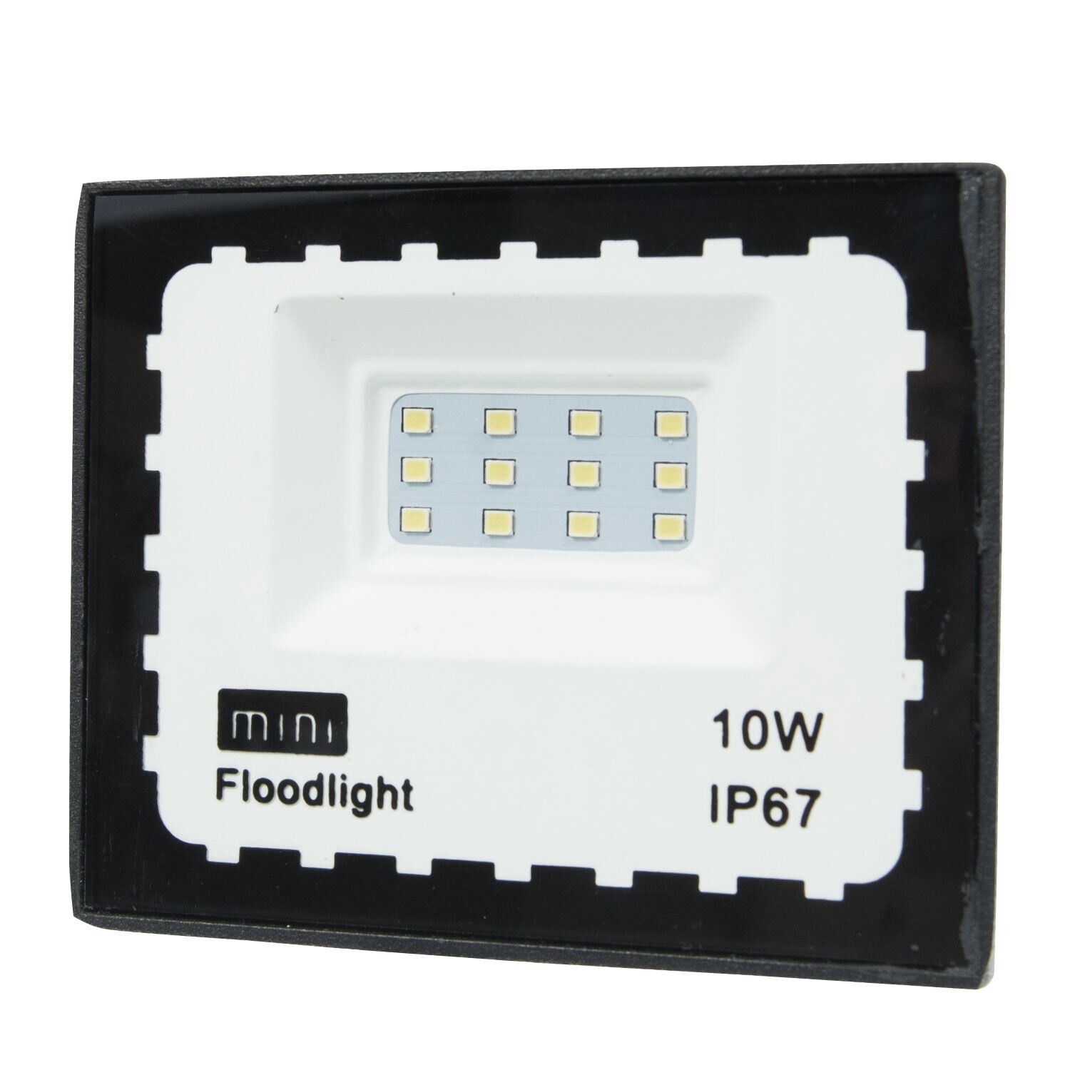 Proiector Led , 10W Slim Mini , Negru , Lumina Rece , 6400K , 900lm