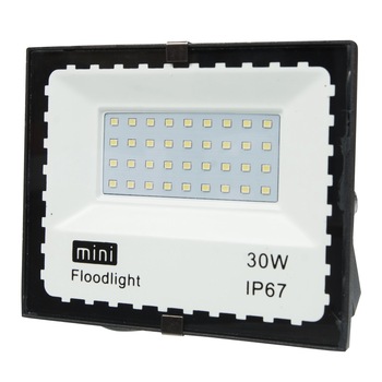 Proiector Led , 30W Slim Mini , Negru , Lumina Rece , 6400K , 2700lm Proiector Led , 30W Slim Mini , Negru , Lumina Rece , 6400K , 2700lm