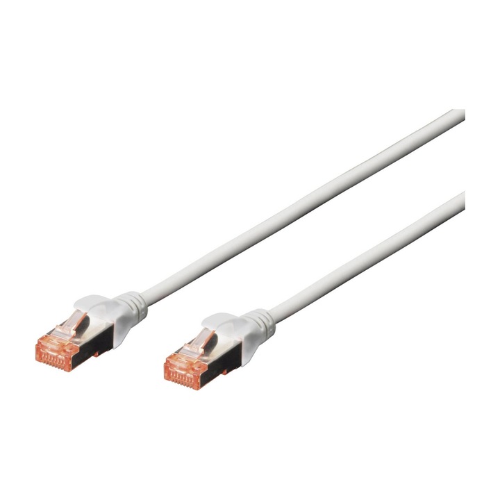 Cablu de retea, Digitus, Premium CAT 6 SSTP, 20m, gri